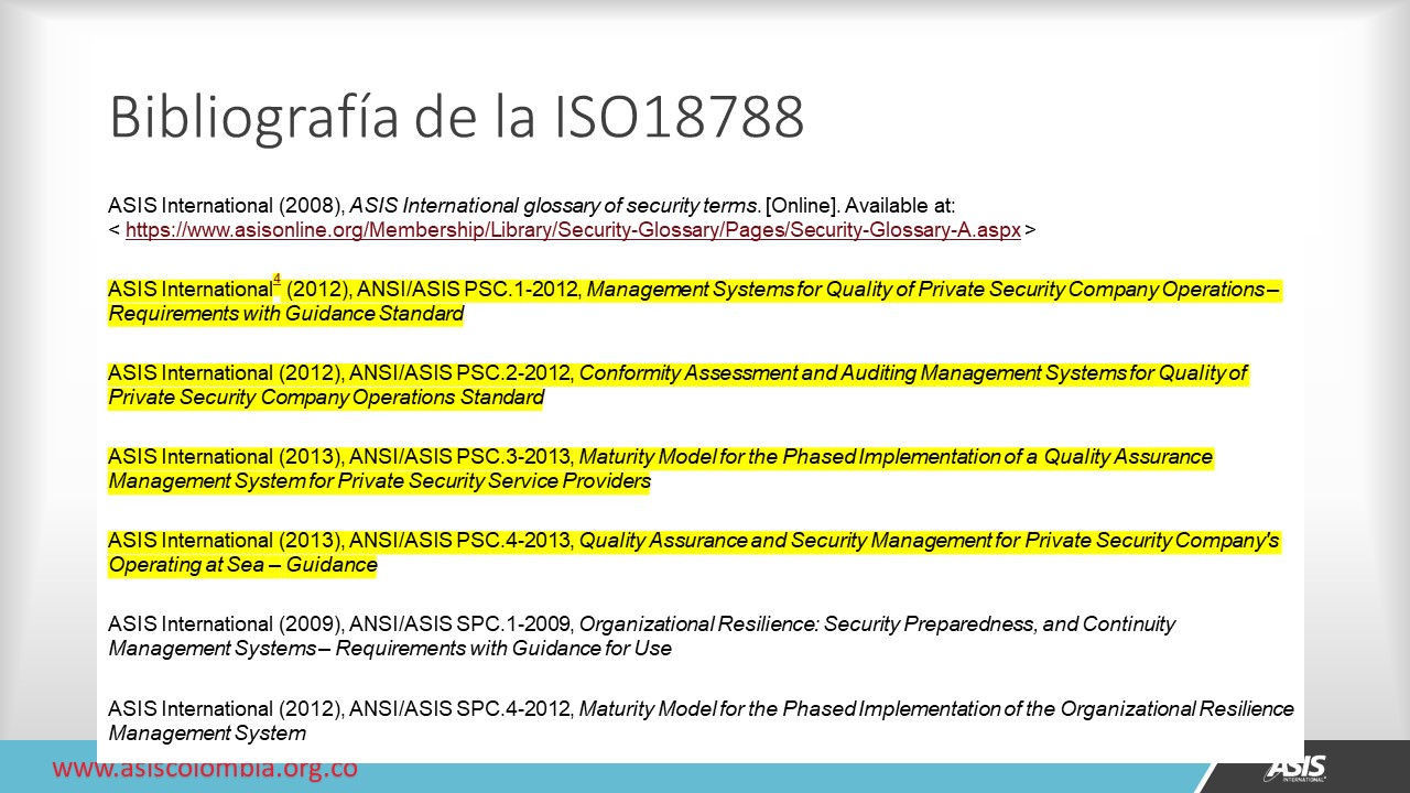 diapositiva18-1 ISO18788  vs PSC-1 ASIS INTL